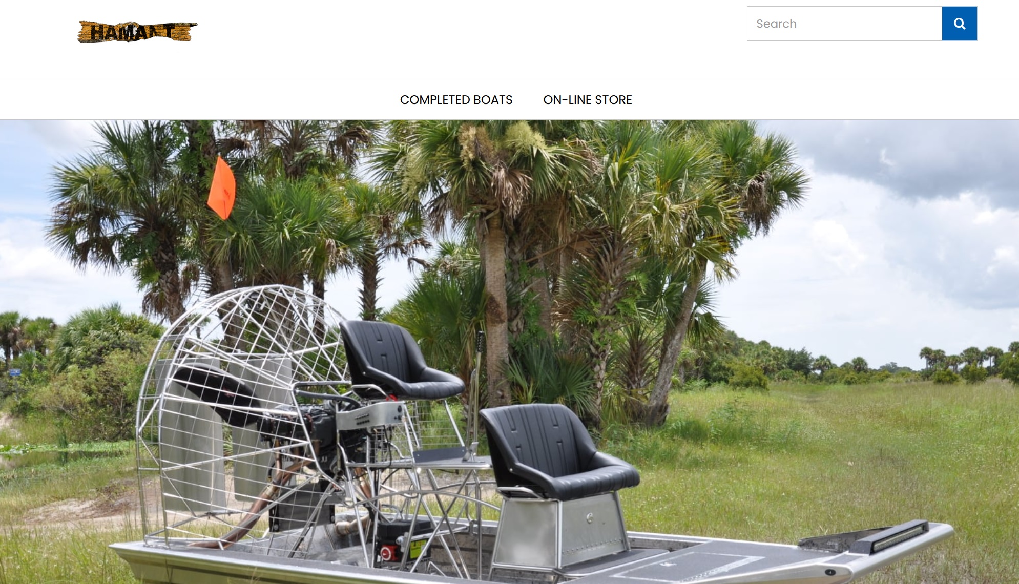 Hamant Airboats website screenshot